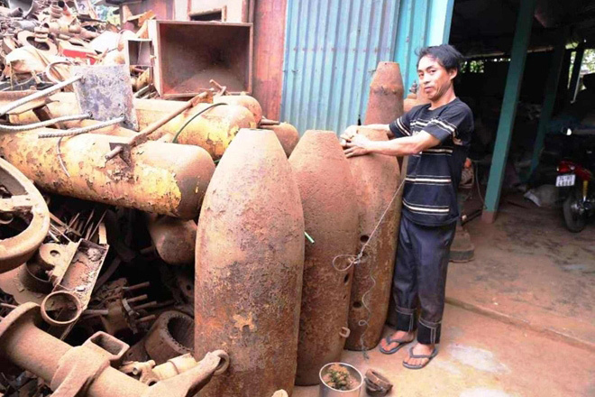 thu mua phế liệu chiến tranh Kinh hãi với nghề mua bán 'thần chết'